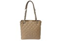極美品 CHANEL シャネル PST チェーントートバッグ A50994 キャビアスキン ココマーク 11番台 ベージュ シルバー金具 中古 4b000170