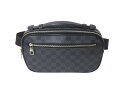 LOUIS VUITTON ルイヴィトン ダミエ・グラフィット Ambler アンブレール ボディバッグ N41289 CA1185 ブラック 美品 中古 4b...