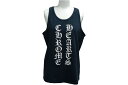 CHROME HEARTS クロムハーツ OLD オールドモデル CH TANKTOP OLD スクリプトロゴプリントタンクトップ ネイビー サイズS 美品 中...