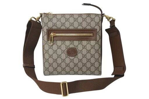 新品未使用 GUCCI グッチ メッセンジャーバッグ ショルダーバッグ 631021 GGスプリームキャンバス レザー ベージュ ブラウン 中古 4c076656 新品未使用 GUCCI グッチ メッセンジャーバッグ ショルダーバッグ 631021 GGスプリームキャンバス レザー ベージュ ブラウン 中古 4c076656