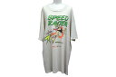 VINTAGE ヴィンテージ Speed Racer スピードレーサー 半袖Tシャツ サイズXL ホワイト コミック プリント 良品 中古 4b000368