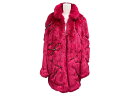 新品未使用 Moschino モスキーノ H&M コラボ ファージャケット コート 0702822 ピンク サイズXS 中古 4b000572(4)