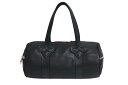 CHROME HEARTS クロムハーツ DUFFLE TINY タイニーダッフル ボストンバッグ ダガージップ レザー シルバ−925 ブラック ...