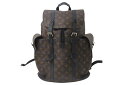 LOUIS VUITTON ルイヴィトン クリストファー MM リュック バックパック M43735 モノグラムマカサー PVC レザー 美品 中古 4b001...