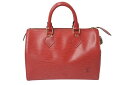 LOUIS VUITTON ルイヴィトン スピーディ 25 エピ レザー ミニ ボストンバッグ ハンドバッグ カスティリアンレッド M43017 美品 中古 4...