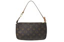 LOUIS VUITTON ルイヴィトン ポシェット アクセソワール アクセサリーポーチ M51980 モノグラム PVC レザー 美品 中古 4b001205