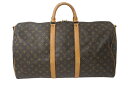 LOUIS VUITTON ルイヴィトン キーポルバンドリエール55 M41414 モノグラム PVC ヌメ革 ブラウン 良品 中古 4b001249