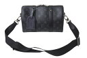 極美品 LOUIS VUITTON ルイヴィトン シティ キーポル ショルダーバッグ M45936 モノグラム エクリプス キャンバス 中古 4b000983(4)