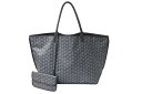 極美品 GOYARD ゴヤール サック アンジュGM トートバッグ ポーチ付き リバーシブル PVCコーティングキャンバス グレー 中古 4b001271