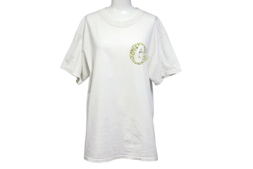 GOOD ENOUGH グッドイナフ Hanesボディ G Logo 半袖Tシャツ ロゴ 90s ドット プリント ホワイト サイズM 美品 中古 4b001425 GOOD ENOUGH グッドイナフ Hanesボディ G Logo 半袖Tシャツ ロゴ 90s ドット プリント ホワイト サイズM 美品 中古 4b001425