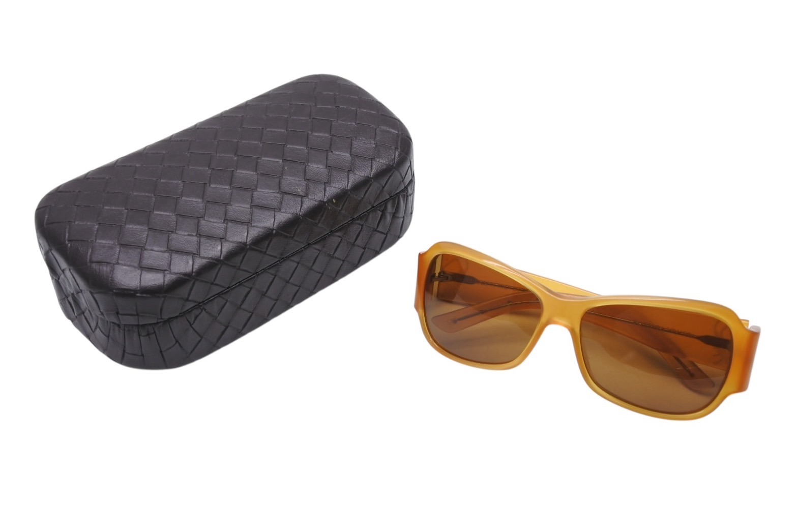 BOTTEGA VENETA ボッテガヴェネタ サングラス メガネ BV 27/S PD9 プラスチック ダークブラウン ライトブラウン 美品 中古 4b001715(4)