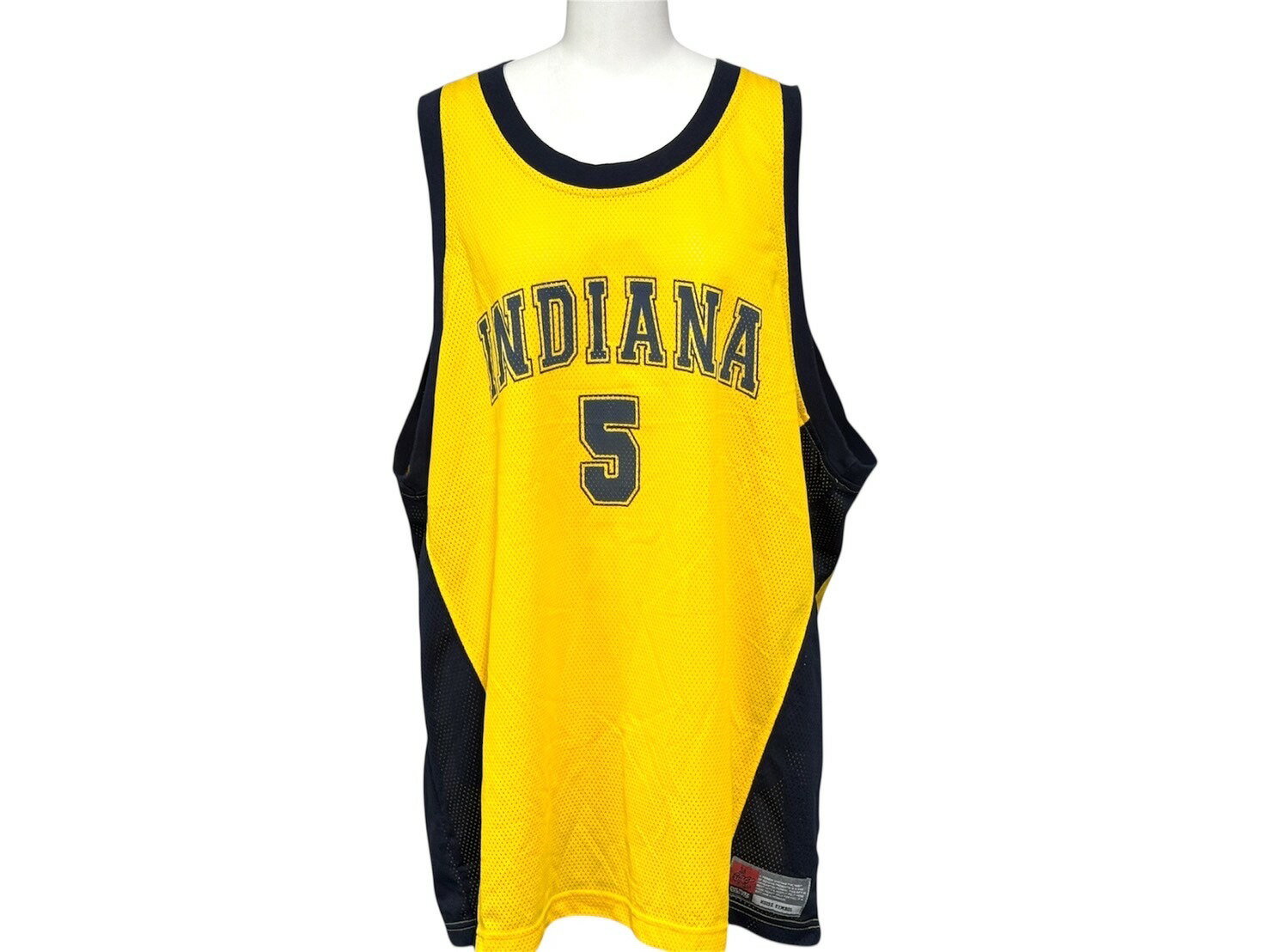 Indiana Pacers インディアナ・ペイサーズ バスケットボール ゲームシャツ ノースリーブ サイズL イエロー 美品 中古 4b001412