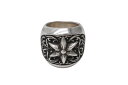 極美品 CHROME HEARTS クロムハーツ クラシック オーバルスターリング 重量約34.2g サイズ12号 .925/2002刻印 シルバ-925 中古 4b001869