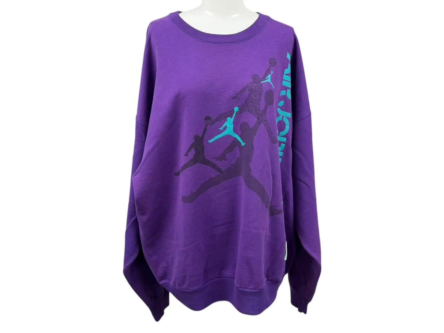 RSVP アールエスブイピー ヴィンテージ ナイキ トレーナー スウェットシャツ A1037 パープル ターコイズブルー XL 美品 中古 4c074035