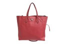 PRADA プラダ 2WAYバッグ ハンドバッグ ショルダーバッグ トライアングルロゴ 三角ロゴ ピンク シルバー金具 美品 中古 4b002711