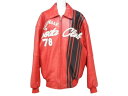 pellepelle ペレペレ SODA CLUB ソーダクラブ レザージャケット サイズ42 パッチ スタッズ ラインストーン レッド ブラック 美品 中古 4b003184