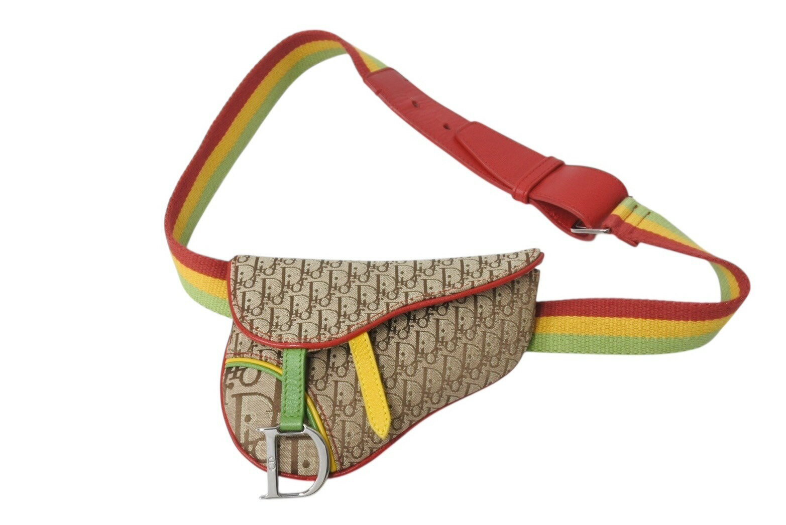 【美品】Christian Dior クリスチャンディオール ミニウエストポーチ 美品】Christian Dior クリスチャンディオール ミニウエスト