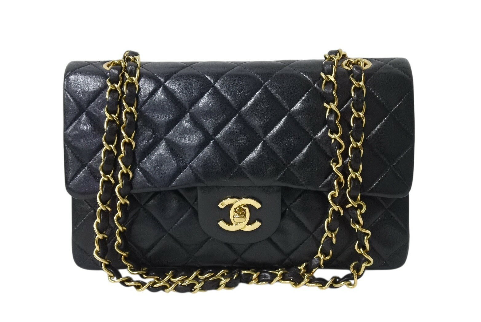 CHANEL★シャネルマトラッセラウンドチェーンラムスキンAランク 4b003838-d1.jpg