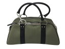 Christian Dior クリスチャンディオール ショルダーバッグ 2way 01-MA-0053 ラインストーン キャンバス カーキ ブラック 良品 中古...