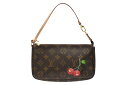 極美品 LOUIS VUITTON ルイヴィトン モノグラム チェリー ポシェットアクセソワール アクセサリーポーチ 村上隆 M95008 中古 4b00419...