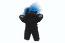 CHROME HEARTS クロムハーツ TEDDY BEAR テディベア キーリング チャーム クロスボール シルバ-925 ブラック ブルー 美品 中古 4b004274
