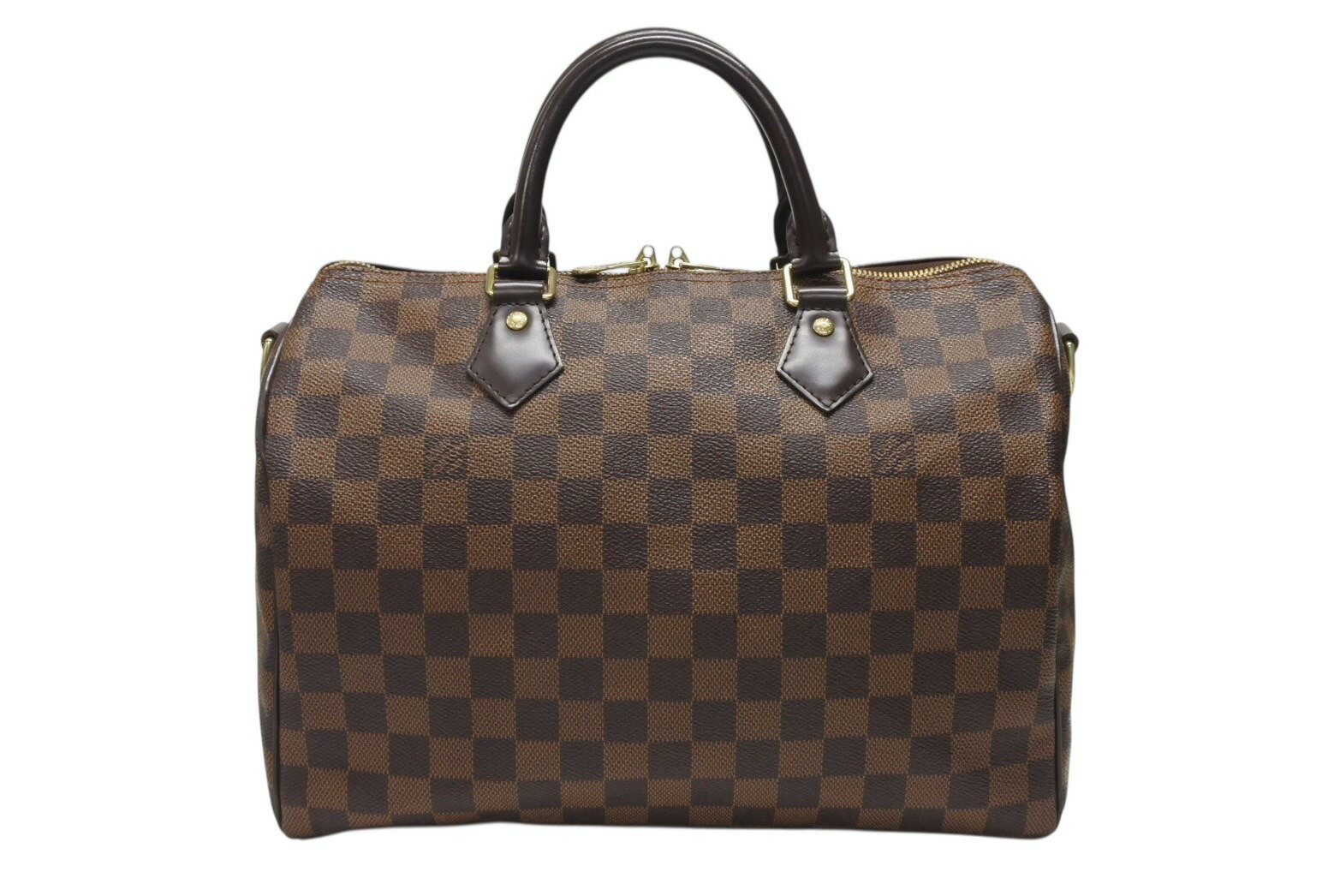 Rakuten - LOUIS VUITTON ルイヴィトン ハンドバッグ N41367 スピーディ バンドリエール30 ブラウン ダミエキャンバス ゴールド金具 美品 中古 4b004315