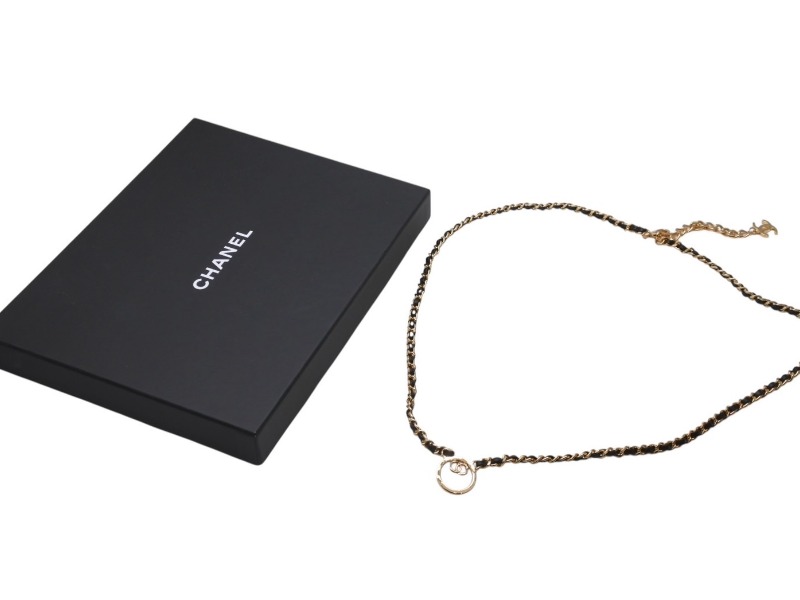 【お洒落なレザーチェーン♢】CHANEL *ネックレス 楽天市場】レザー(ブランドシャネル)(ネックレス・ペンダント