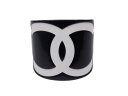 CHANEL シャネル バングル ブレスレット ココマーク 01P刻印 プラスチック ブラック ホワイト 美品 中古 4b004478