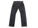 極美品 CHROME HEARTS クロムハーツ × LEVI'S リーバイス セメタリークロスパッチ デニムパンツ ジーンズ サイズ28 ブラック 20パッチ 中古 4b005238