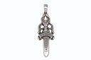 極美品 CHROME HEARTS クロムハーツ LARGE DAGGER ラージダガー 39.4g ペンダント トップ シルバー925 中古 4b005503