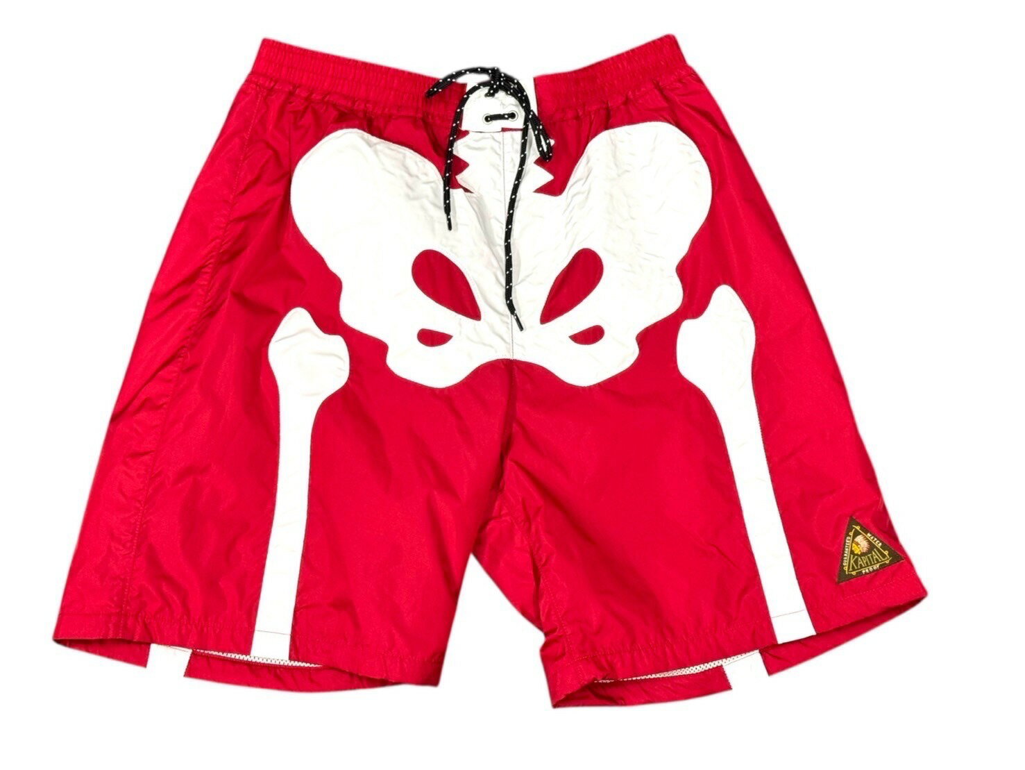 新品未使用 KAPITAL キャピタル Nylon Bone Swimsuit ナイロン ボーンスイムスーツ 水着 K2503SP520 サイズXL レッド 中...