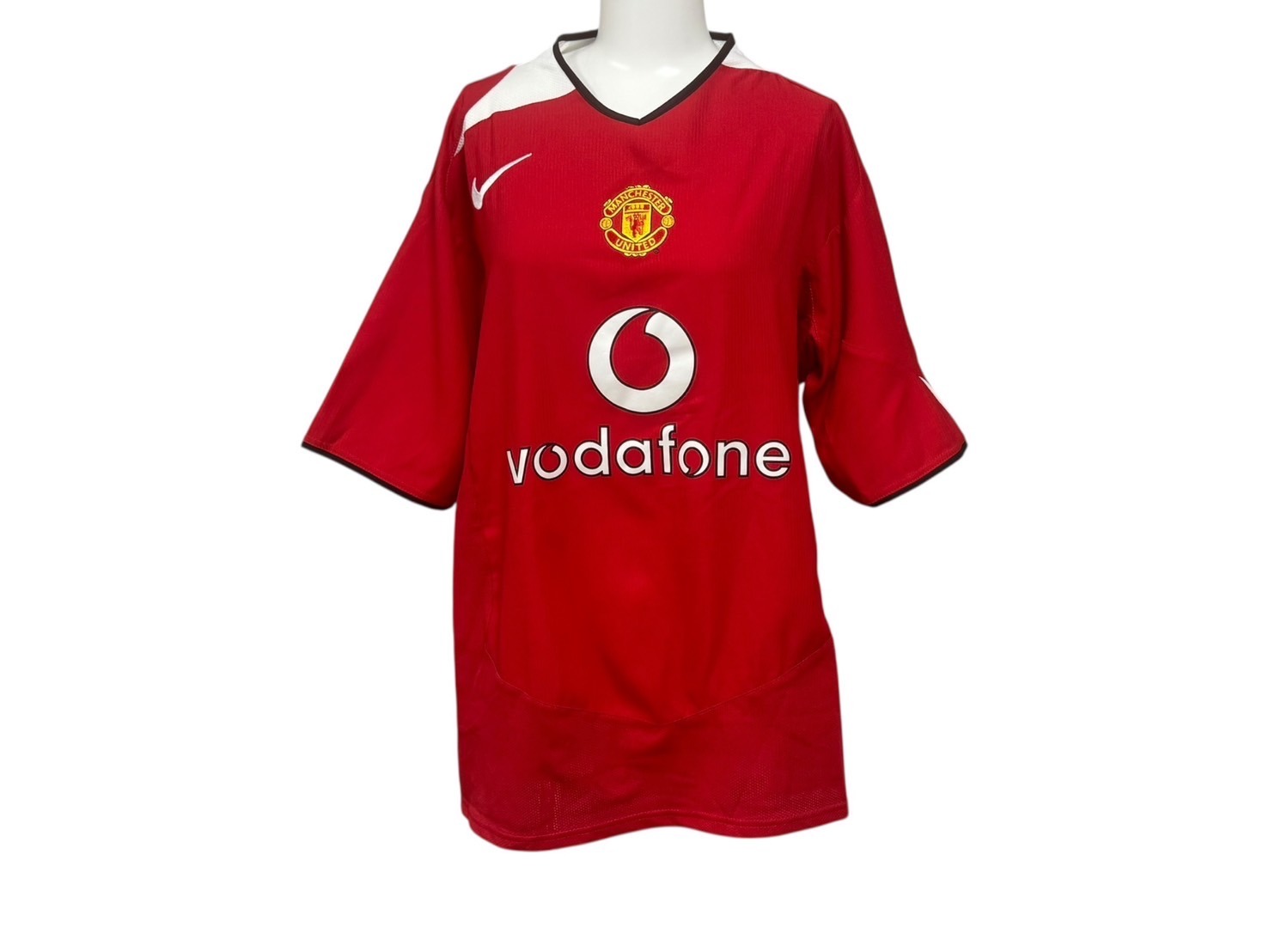 極美品 NIKE ナイキ マンチェスターユナイテッドゲームシャツ 半袖Tシャツ 03610245 ポリエステル レッド サイズM 中古 4b006513