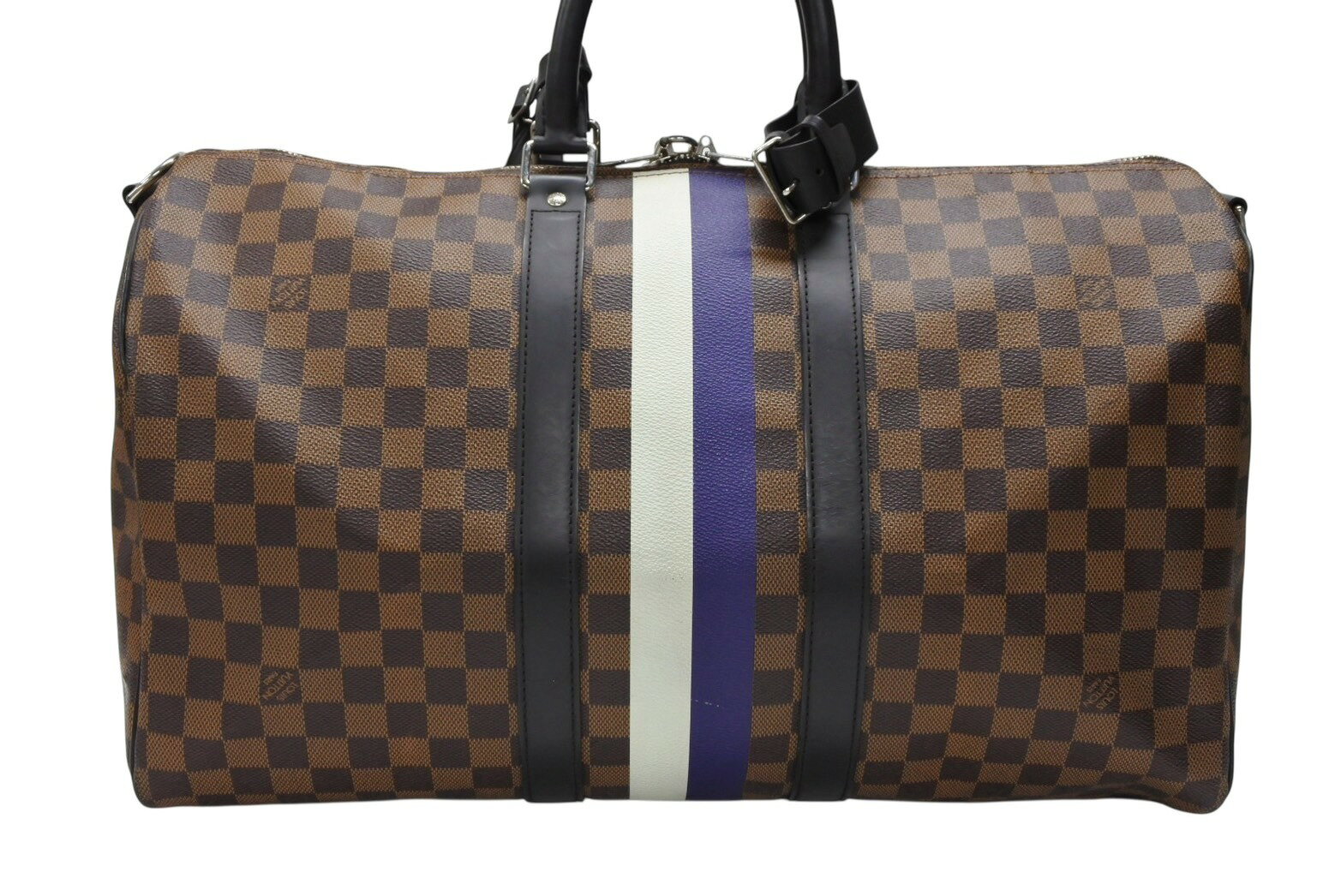 LOUIS VUITTON �륤�����ȥ� �ܥ��ȥ� �Хå� �����ݥ� �Х�ɥꥨ���� 45 ����åץޥ� �֥饶���� ���ߥ� �����Х� �֥饦�� N42700 PVC �쥶�� ����С���� ���� ��� 4b007725