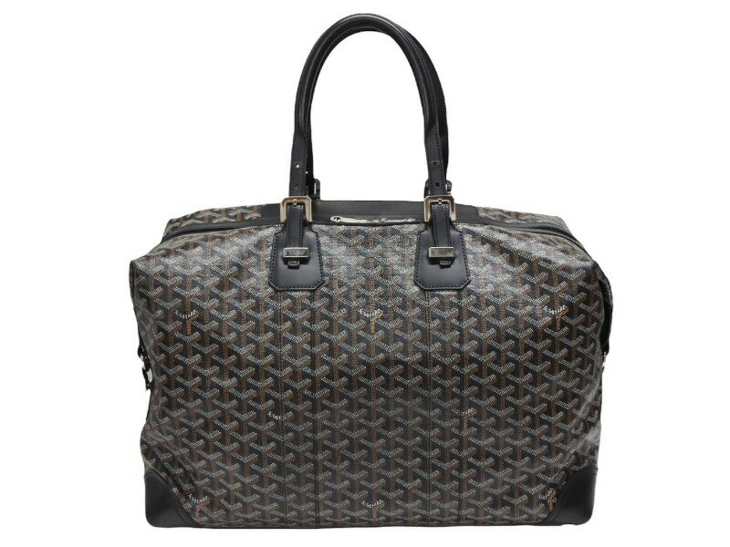 極美品 GOYARD ゴヤール ボストンバッグ バックボーイング45 ブラック ロゴ 中古 4b008003