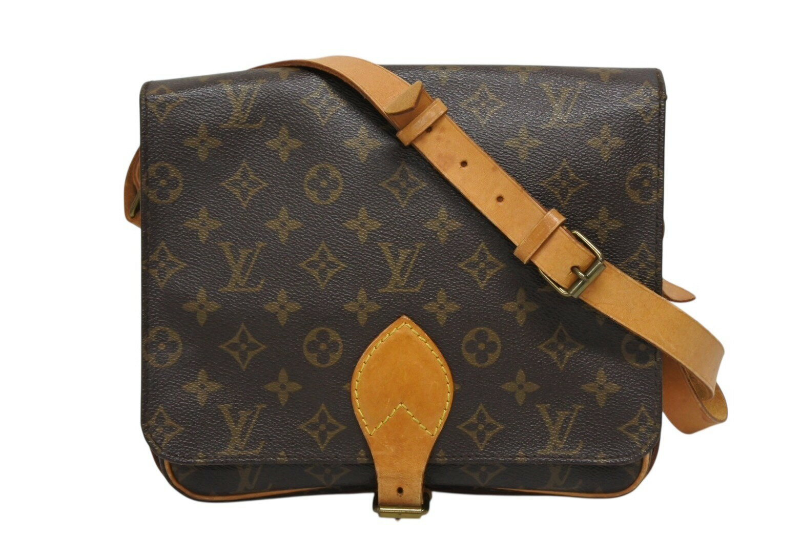 Rakuten - LOUIS VUITTON ルイヴィトン カルトシエールGM ショルダーバッグ M51252 モノグラムキャンバス ブラウン 美品 中古 4b008957