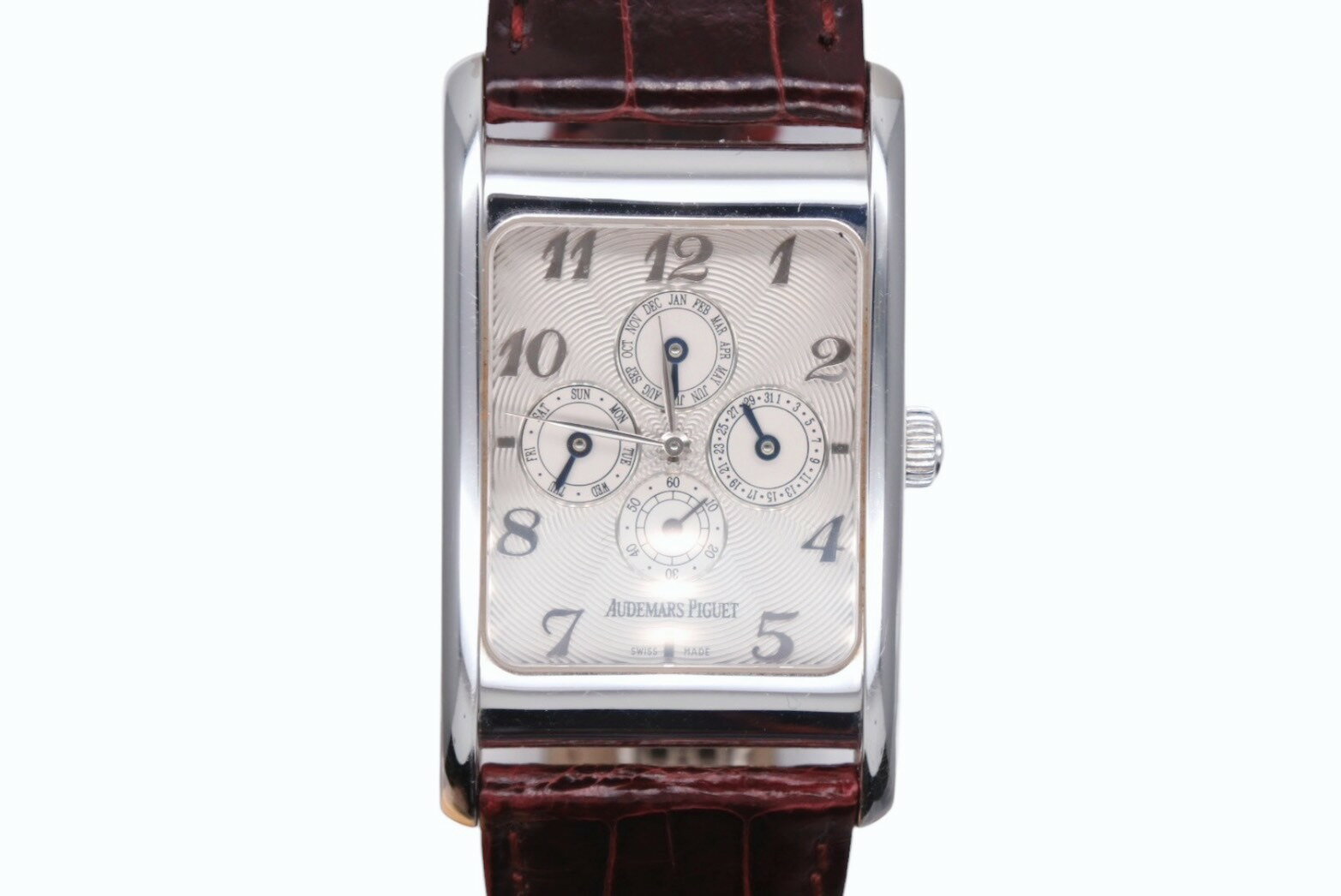 極美品 世界50本限定 AUDEMARS PIGUET オーデマピゲ エドワードピゲ シンプルカレンダー 25912BCシルバー文字盤 60.6g 中古 4b009491