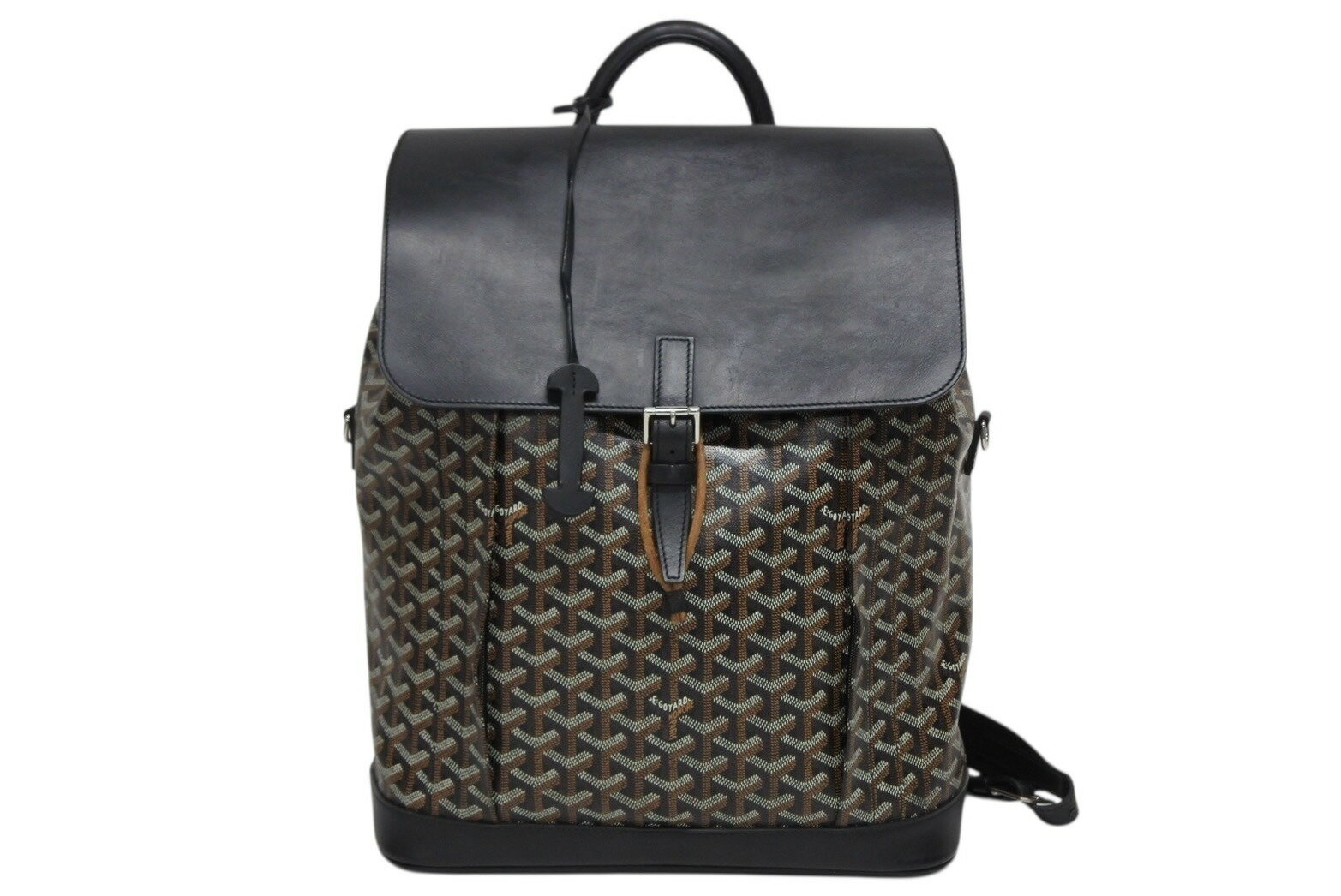 GOYARD ゴヤール アルパン バックパックMM リュック ALPIN2MMLTY01CL01P ブラック PVC レザー シルバー..