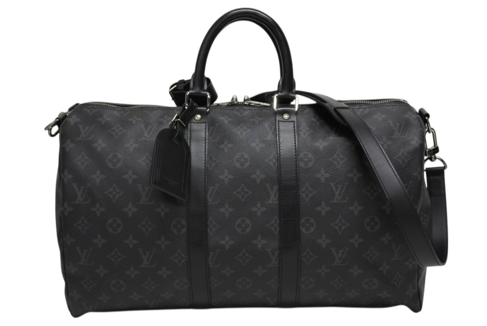 極美品 LOUIS VUITTON ルイヴィトン エクリプス キーポル バンドリエール45 ボストンバッグ M40569 シ..
