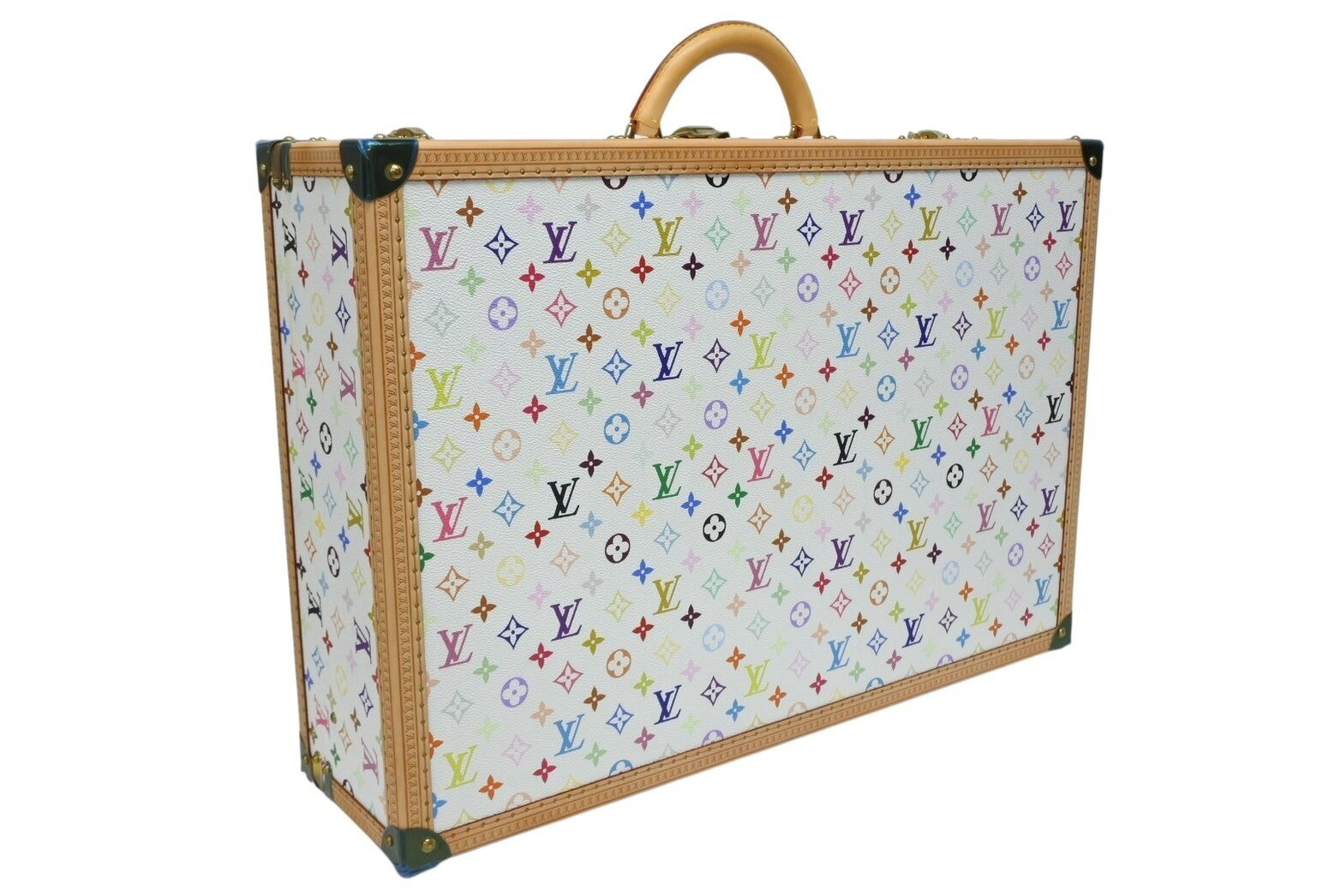 ����Ʊ�� LOUIS VUITTON �륤�����ȥ� ���를����65 ¼��δ �ȥ�󥯥����� �ϡ��ɥ����� M21225 ��Υ����ޥ�����顼 PVC �쥶�� ��� 4b009688