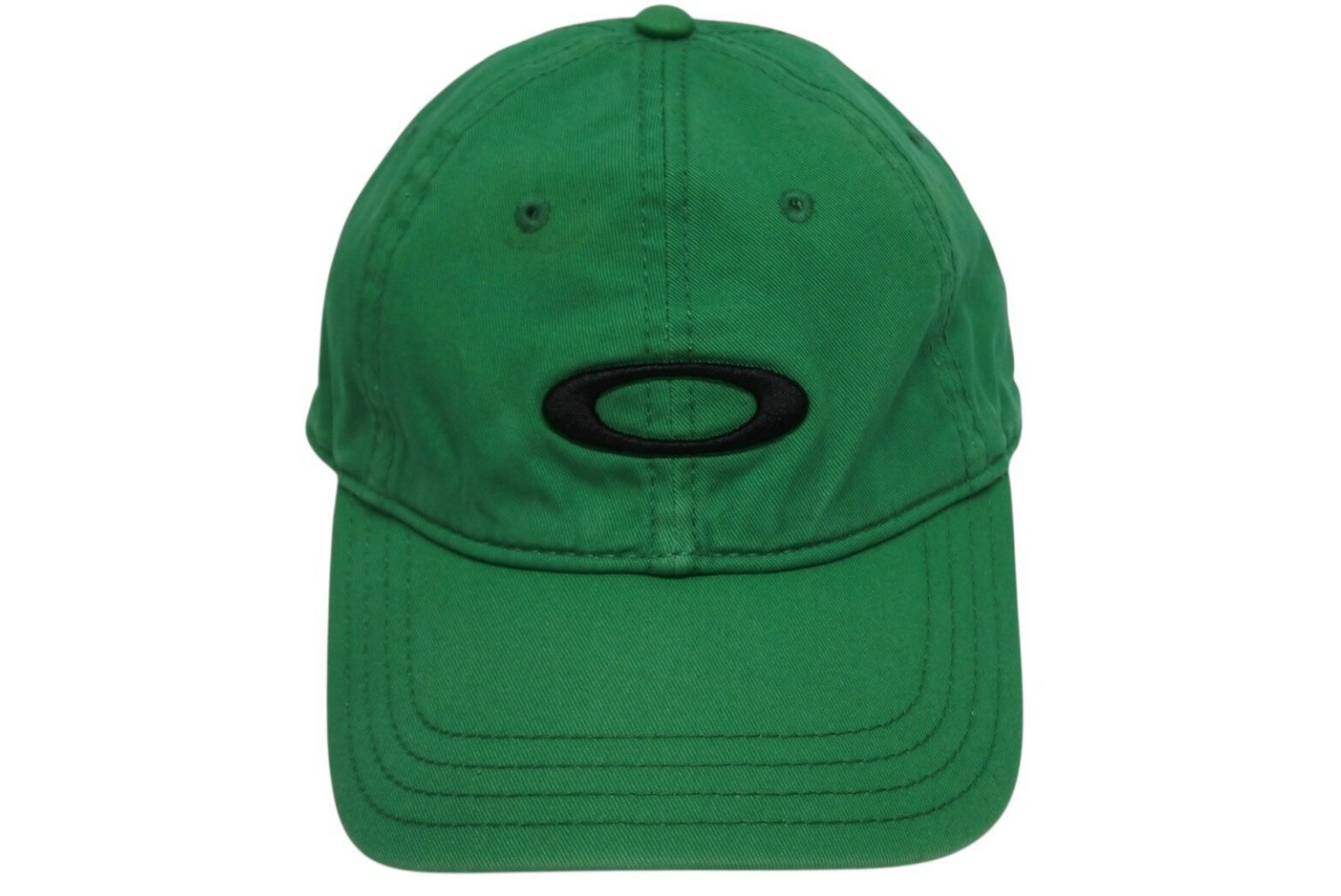 OAKLEY オークリー ベースボール キャップ グリーン コットン 刺繍 アメリカ製 美品 中古 4b010002