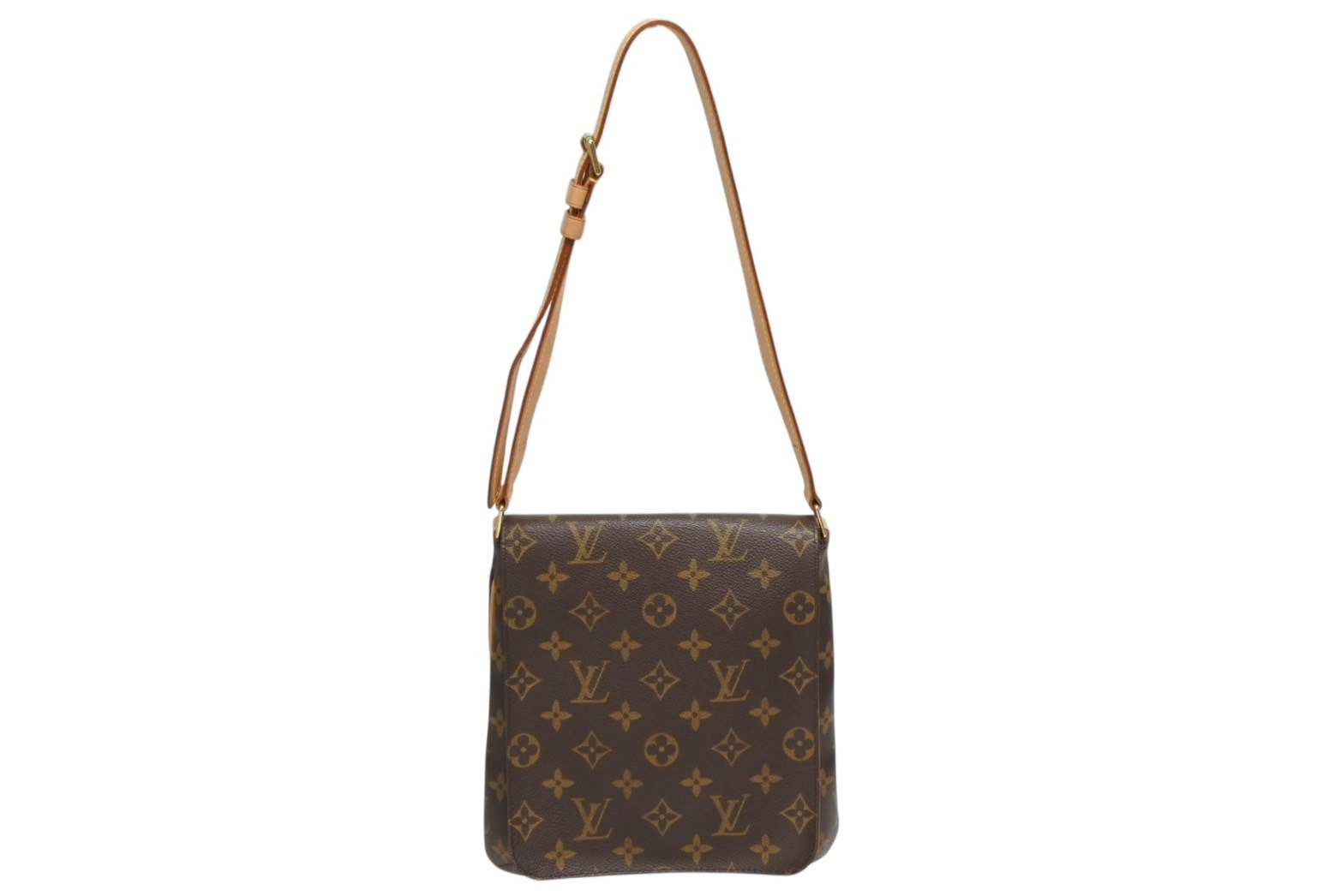 Rakuten - LOUIS VUITTON ルイヴィトン モノグラム ミュゼットサルサ ショルダーバッグ M51258 ブラウン PVC ヌメ革 ゴールド金具 美品 中古 4b010110