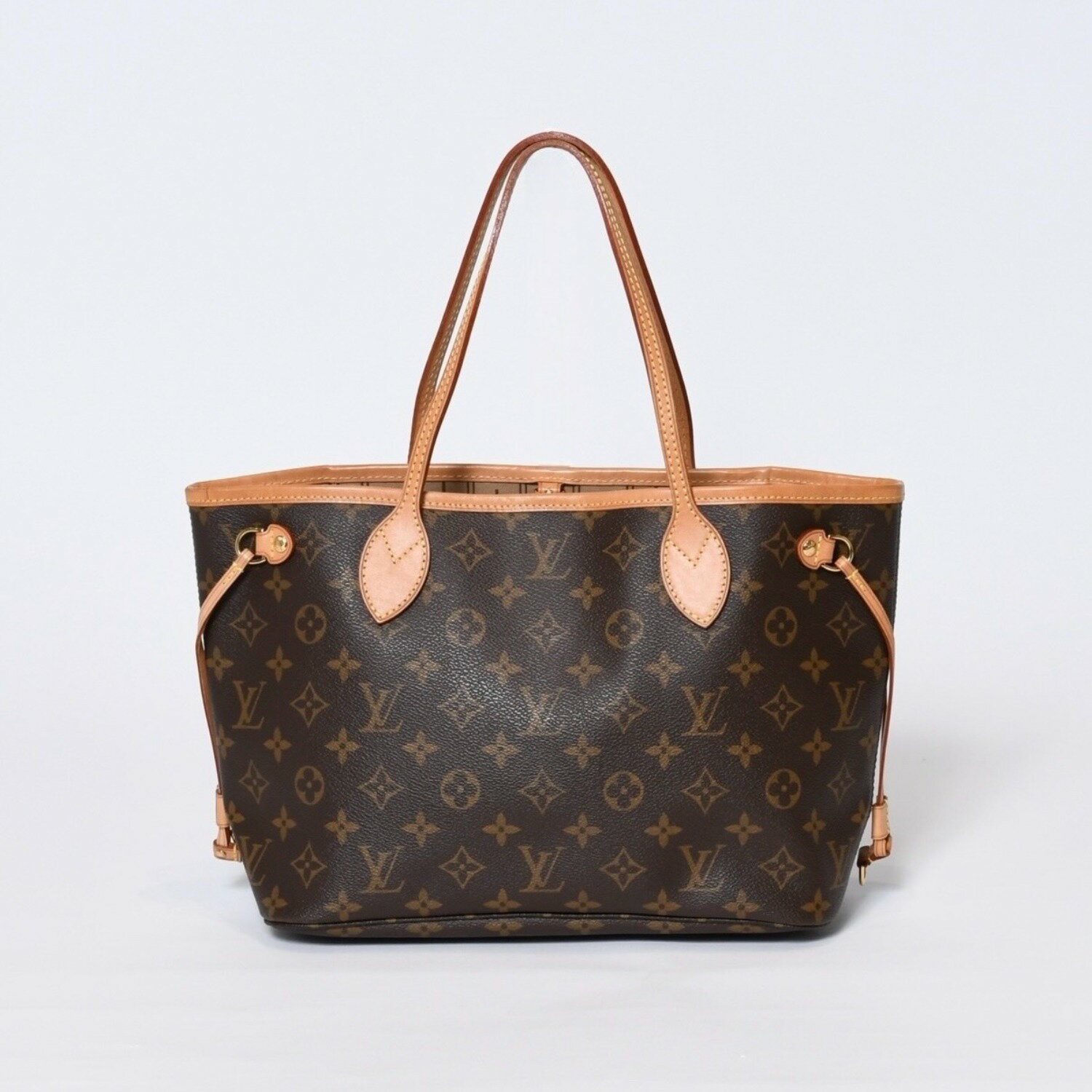 Rakuten - LOUIS VUITTON ルイヴィトン モノグラム ネヴァーフルPM ハンドバッグ M40155 ブラウン PVC ヌメ革 ゴールド金具 美品 中古 4b013696