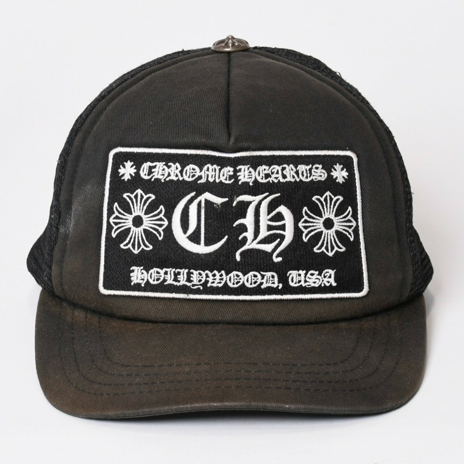 Rakuten - CHROME HEARTS クロムハーツ トラッカーキャップ CHロゴ刺繍 クロスボール シルバー 925 ブラック 良品 中古 4b013877