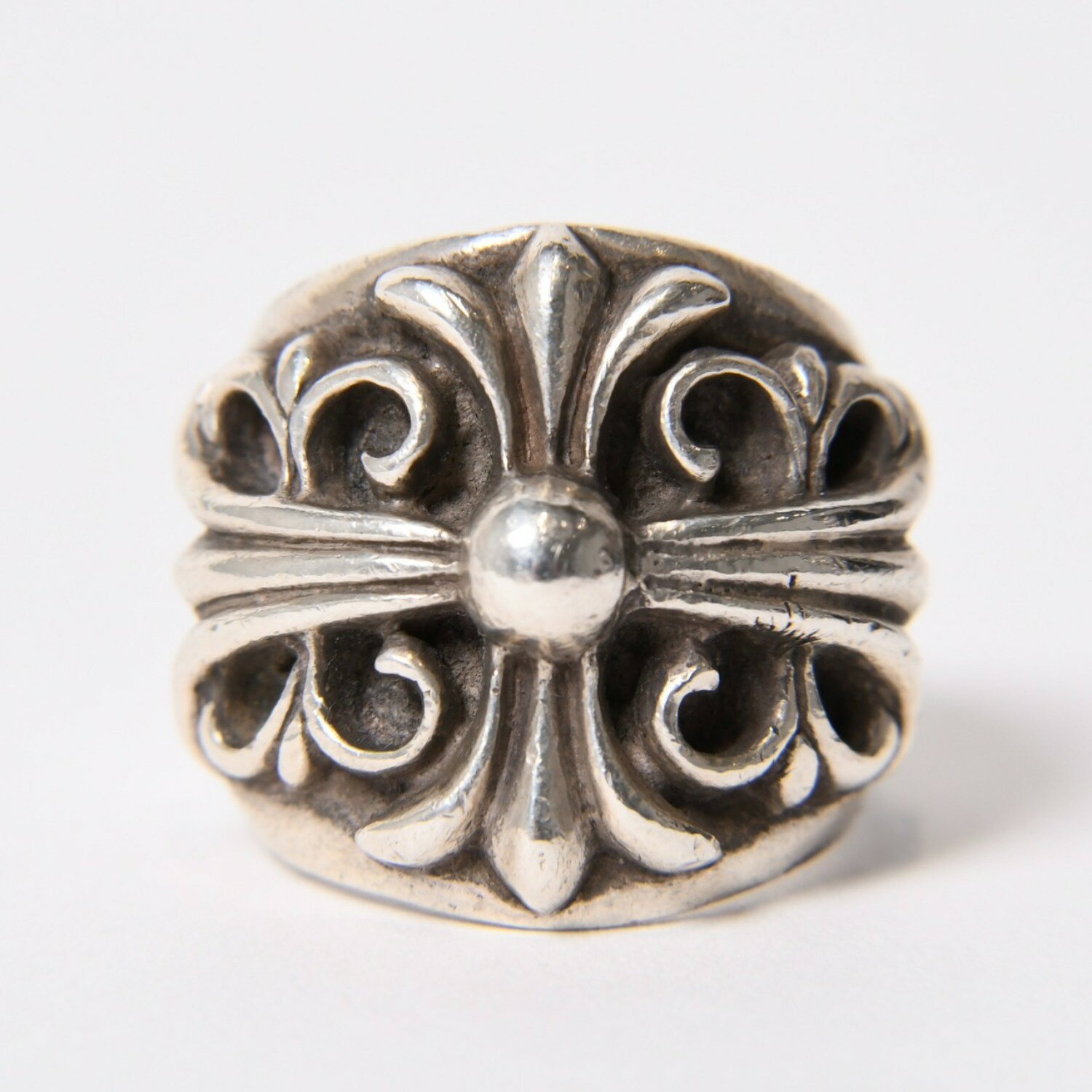 Rakuten - CHROME HEARTS クロムハーツ キーパーリング 指輪 サイズ20号 重量20g 1992刻印 シルバー925 美品 中古 4b014094
