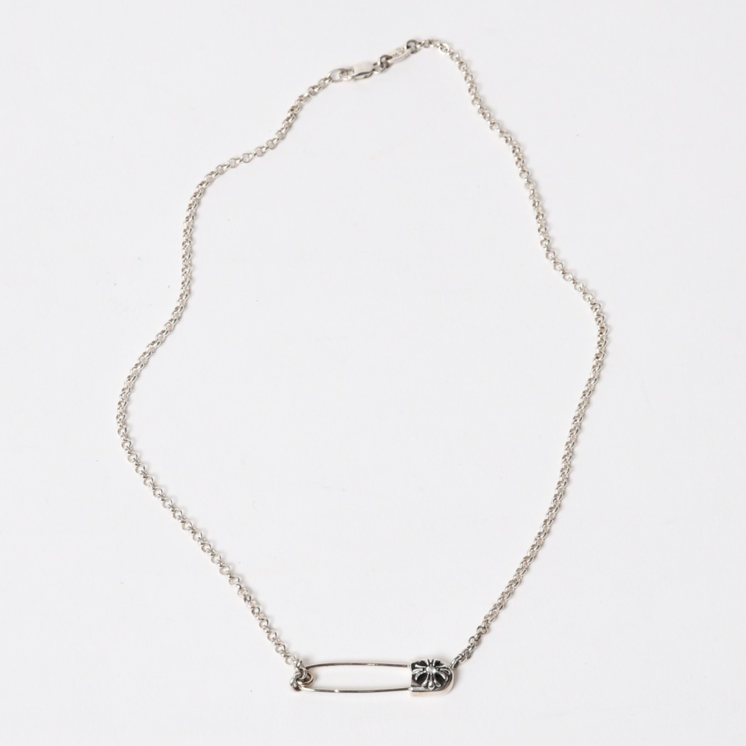【中古】クロムハーツレプリカ　セイフティーピンネックレス2001 シルバー925 楽天市場】クロムハーツ 中古 セーフティピンの通販