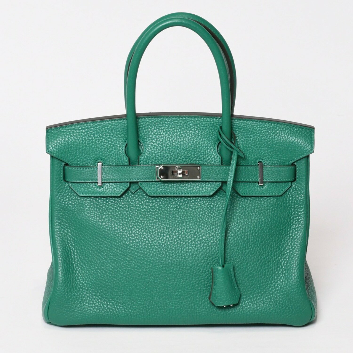 Rakuten - 新品同様 HERMES エルメス バーキン30 ハンドバッグ トリヨンクレマンス ヴェルティゴ×ヴェールフォンセ シルバー金具 A刻印 中古 4b014068