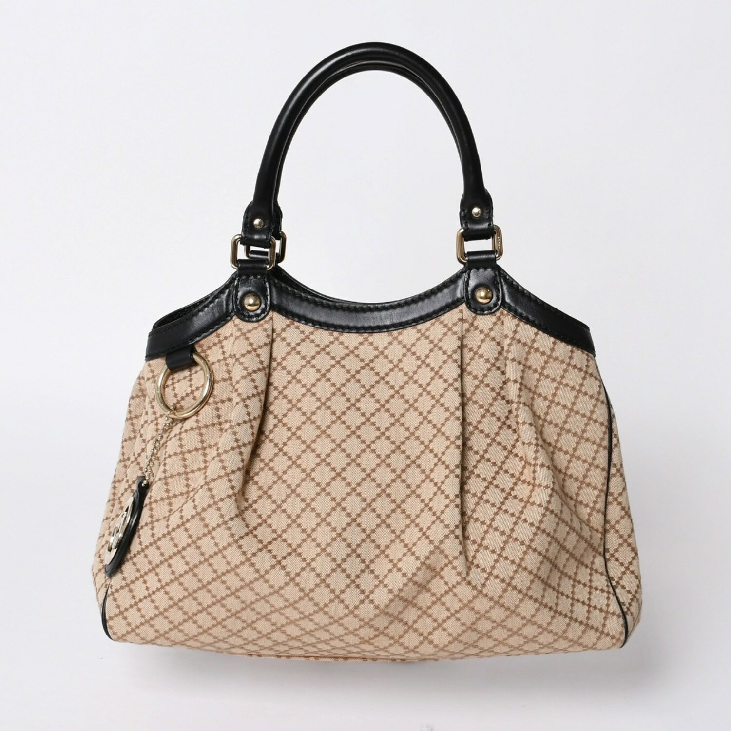 gucci///////////////\\\\\\\\\\\\\\\\\\\\\\\\\\\\\\\\\\\\\\\\\\\\\\\\\\\\\\\\\\\\\\\' - GUCCI グッチ ディアマンテ トートバッグ Tote Bag キャンバス ベージュ ブラック 211944 美品 中古 4a000184