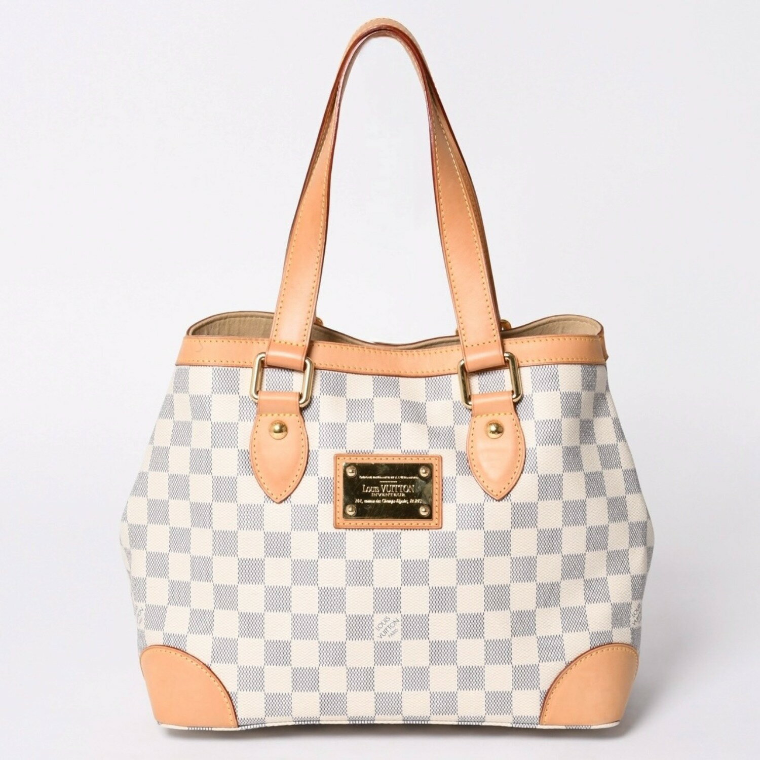 Rakuten - 極美品 LOUIS VUITTON ルイヴィトン ハンドバッグ N51207 ハムステッドPM ホワイト ダミエアズール中古 4a000817