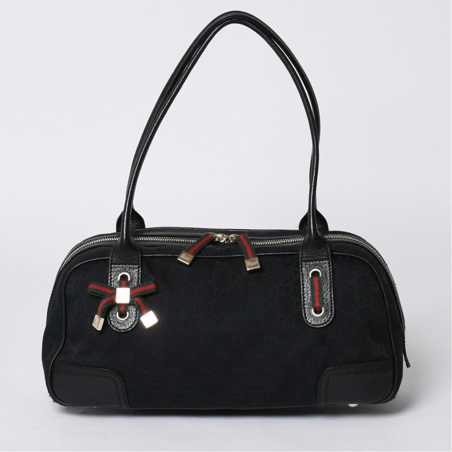 gucci///////////////\\\\\\\\\\\\\\\\\\\\\\\\\\\\\\\\\\\\\\\\\\\\\\\\\\\\\\\\\\\\\\\' - GUCCI グッチ プリンシー Shoulder Bag ショルダーバッグ シェリーライン GGキャンバス 161720 Black ブラック 美品 中古 4a000267
