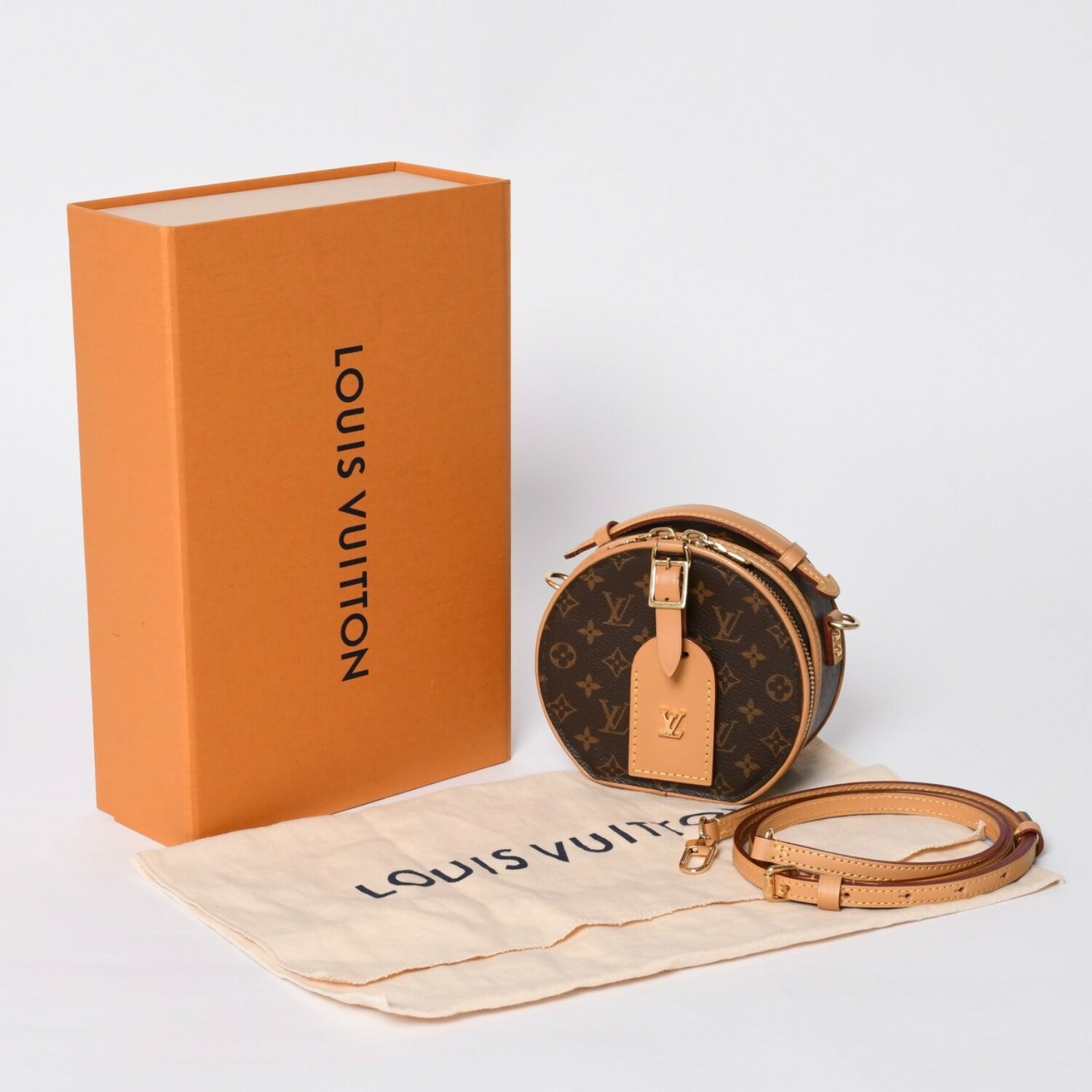 Rakuten - 新品未使用 LOUIS VUITTON ルイヴィトン ミニ ボワット シャポー 2WAYバッグ M83575 モノグラム ブラウン ゴールド金具 中古 4a000724